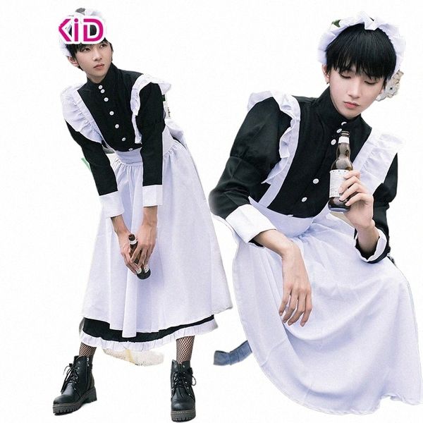 Gojo Satoruu Cosplay Anime Cosplay Traje DokiDoki-R Homens Maid Uniform Men Masculino Maid Cosplay Halen 15Qj #