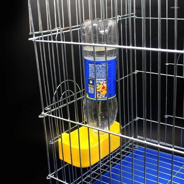 Outros suprimentos de pássaros bebedor alimentador copo soda garrafa de água dispensador de plástico para pombos papagaio frango aves