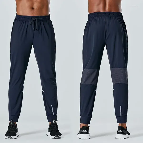 Herrenhose, schnell trocknend, für Sport, Laufen, Fitnessstudio, dehnbar, lockeres Bein und Leggings, Hose, lässig