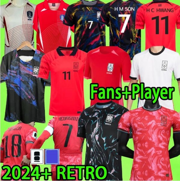 2024 Souh Korea Soccer Jerseys Heungmin Hangin H M Son Hwang Lee 22 23 24 Fans Play