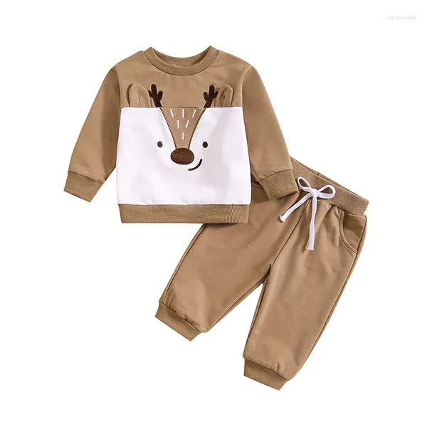 Set di abbigliamento Costumi di Halloween per neonati per bambini Ragazzo Ragazza Pullover Felpa a maniche lunghe Pantaloni Abito da zucca Abiti autunnali