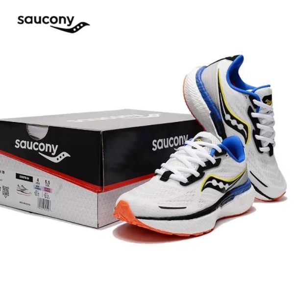 Scarpe saucony classico trionfo 19 uomini assorbimento di ammortizzatori popcorn scarpe da corsa casual scarpe da donna che jogging sneaker leggero