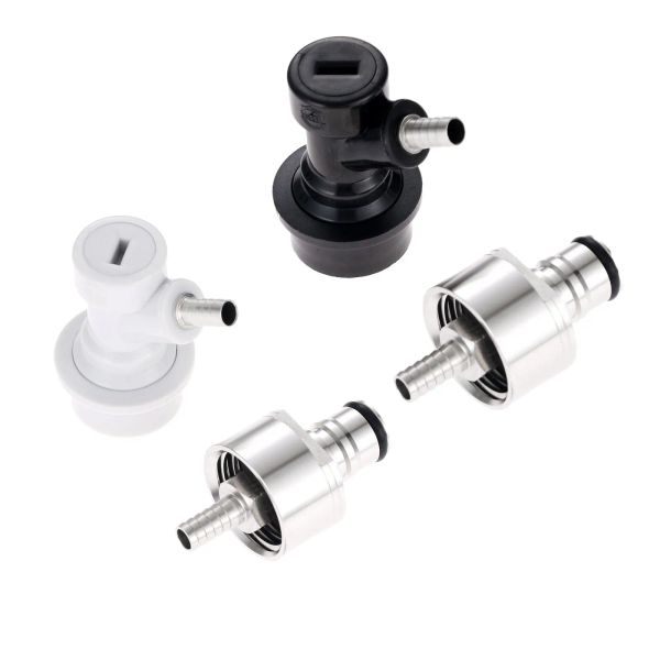 Zubehör 1 Set Karbonisierungskappe für Bierbrauen mit 5/16 Zoll Barb Ball Lock Disconnect Kit Passend für Cola Soda Water Homebrew Softdrinks Haustierflaschen