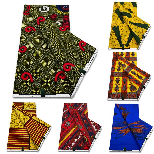 Tecido Aerável cera 100% algodão Africano Tecido de cera nigeriana Block Prints Batik Fabric holandês Hollandais pagne para costurar VL778