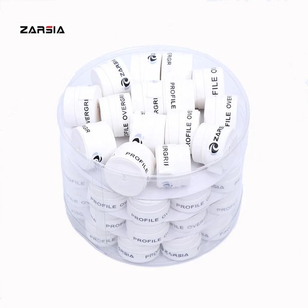 Weiß 60 Stück Marke ZARSIA ZA-01 Trockenes Gefühl Tennisschlägergriff Anti-Rutsch-Schweiß Badmintongriffe Schlägertennissport Schweißband 240322