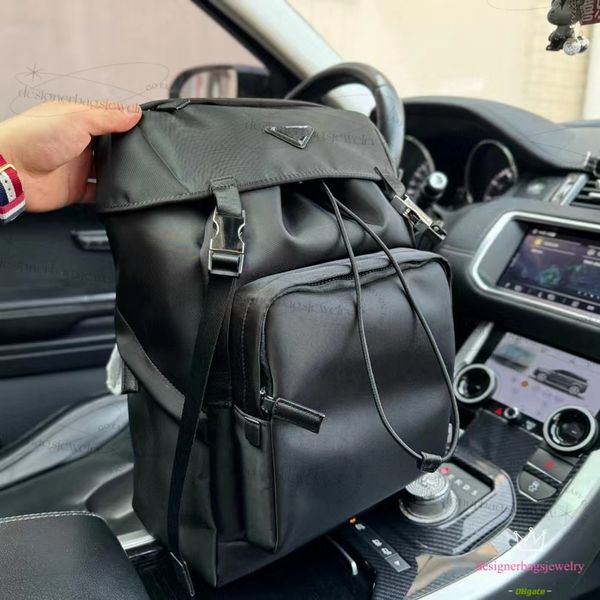 Designer mochila de alta qualidade impermeável náilon pano mochila pára-quedas moda casual mochila grande capacidade lona saco viagem saco computador saco masculino