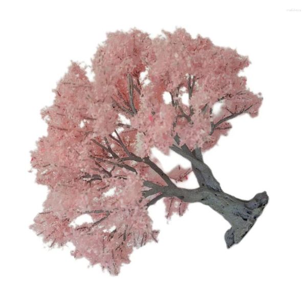 Fiori decorativi Modello Albero Mini Decorazione per piante Simulazione Accessorio per tavolo con sabbia per la casa Layout di scena in filo di ferro finto