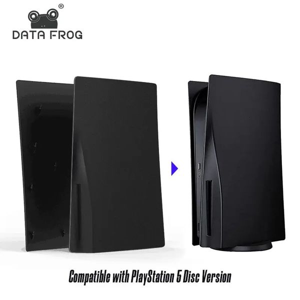 Placa de substituição DATA FROG compatível com PlayStation 5 versão de disco capa dura protetora escudo frontal para PS5 240327