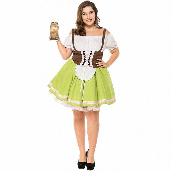 Lady Traditial Oktoberfest Costume Carnevale Birra Cameriera Parade Tavern Wench Cameriere Outfit Cosplay Halen Fancy Party Dr A57s #