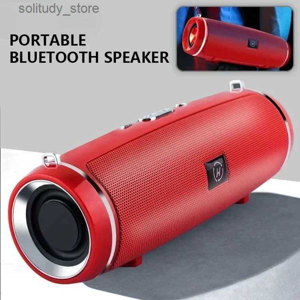 Altoparlanti portatili Altoparlante Bluetooth portatile mini altoparlante per bassi con suono surround HIFI wireless altoparlante per feste da campeggio impermeabile esterno Q240328