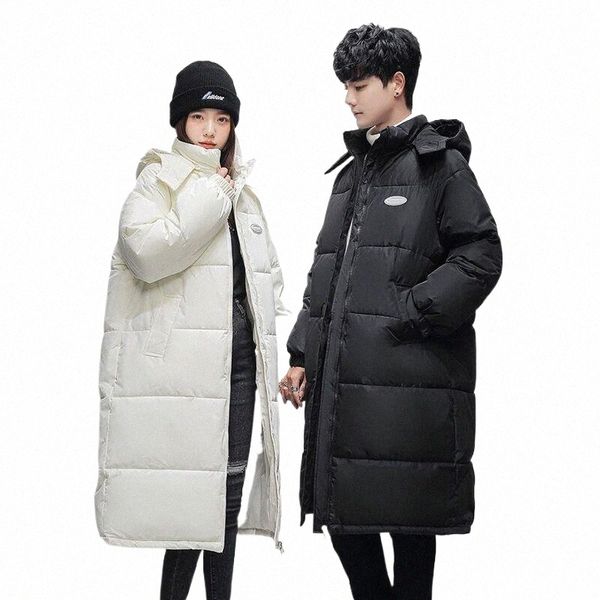 2024 fi Zarif Koreli Çift Kapşonlu Gevşek LG Ceket Kış Sıcak Erkekler/Kadınlar Down Pamuklu Ceket Kalınlaştırılmış Rüzgar Parker B5SX#