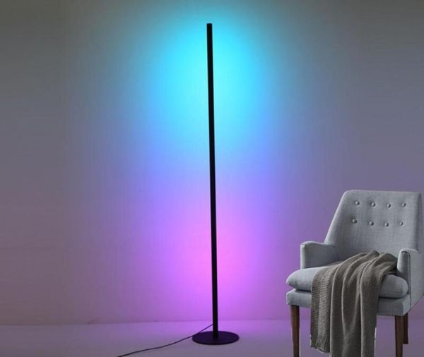 Stehlampen 80 cm Moderne LED-Ecklampe RGB Buntes Licht Fernbedienung MultiModes Bar Wohnzimmer Nachttisch Hintergrund Atmosphäre2780417