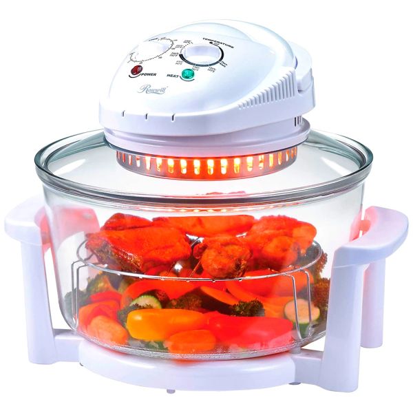 Zappers hava fritözü, kızılötesi konveksiyon, halojen fırın tezgahı, yemek pişirme, paslanmaz çelik, 13 litre 1300w, patates kızartması için 17L