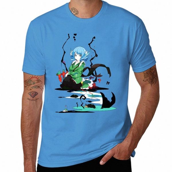 novo Projeto Touhou - Wakasagihime T-Shirt Roupas estéticas Roupas estéticas Camiseta curta t-shirt homem simples camisetas masculinas F8xH #