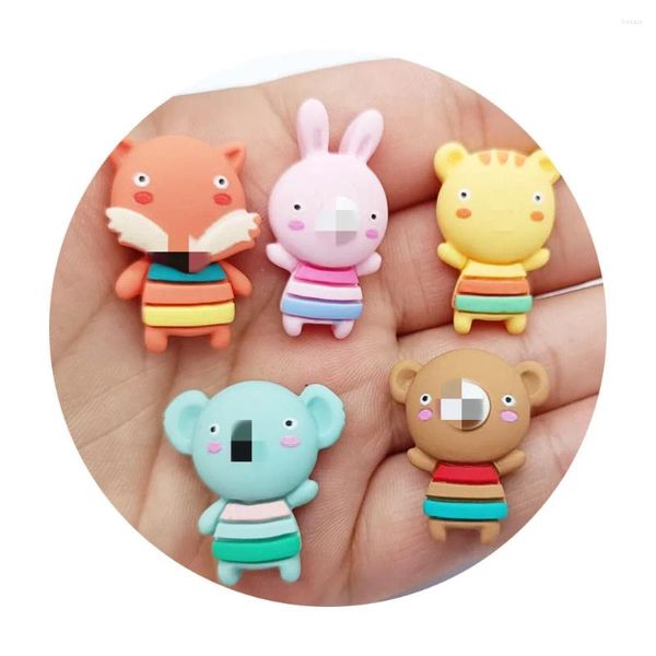 Dekoratif Çiçekler 20/50pc Reçine Güzel Karikatür Anime Karakter Hayvanları Düz ​​Cabochon Scrapbook Kawaii DIY Sızdırmalar Aksesuarları