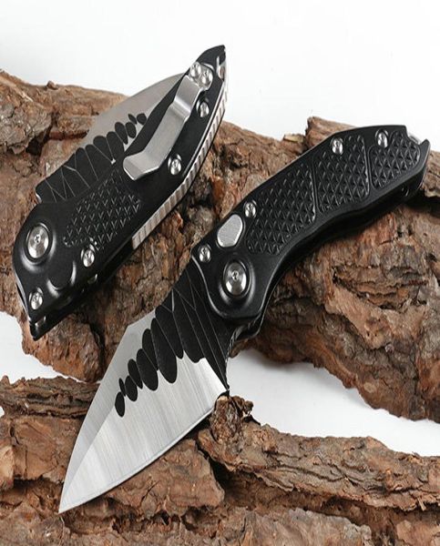 High End Stitch Auto Tactical Faca Dobrável D2 Lâmina de Cetim T6061 Alça de Alumínio Outdoor EDC Pocket Knives1676879