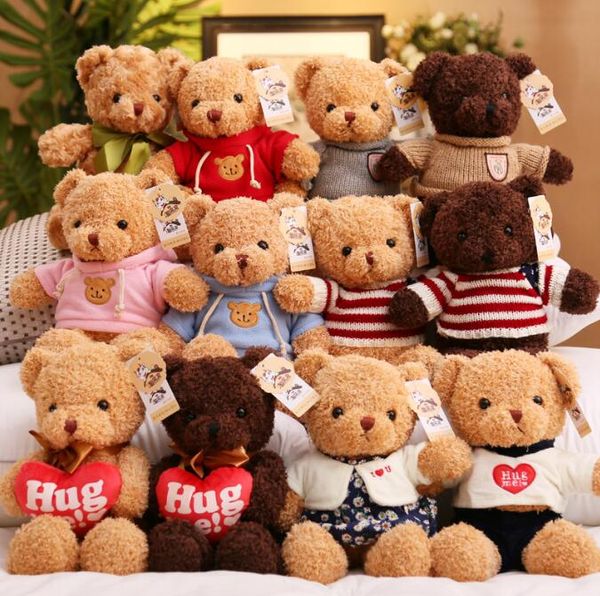 30cm Pullover Bär Puppe Teddybär Plüschtier Großhandel Puppe Geburtstagsgeschenk