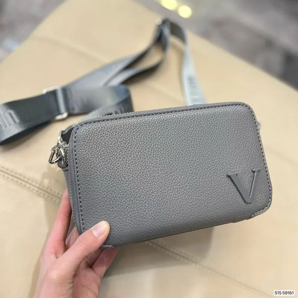 10a Üst Lüks Tasarımcı Çantalar Erkek Omuz Çantaları Orijinal Deri Crossbody Çanta Totes Çanta Günlük Kapak Çantaları M59161 Alfa Giyilebilir Cüzdan Toz çantası kutusu