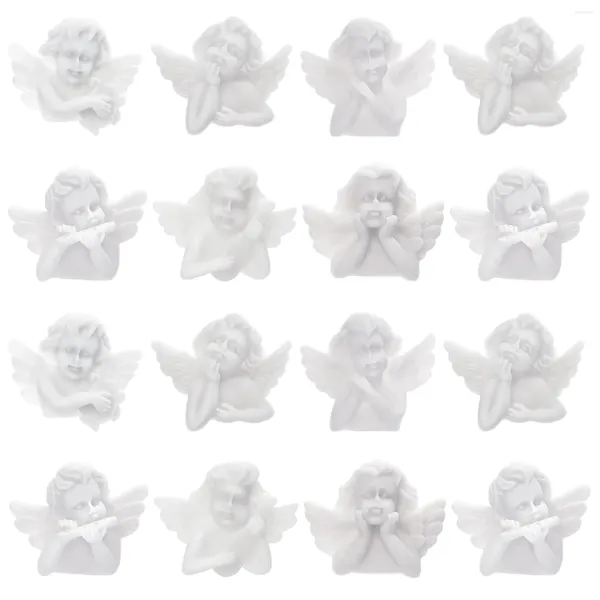 Garrafas de armazenamento 30 Pcs DIY Acessórios Querubim Miniatura Anjo Estatueta Miniaturas Caso de Telefone Artesanato Anjos