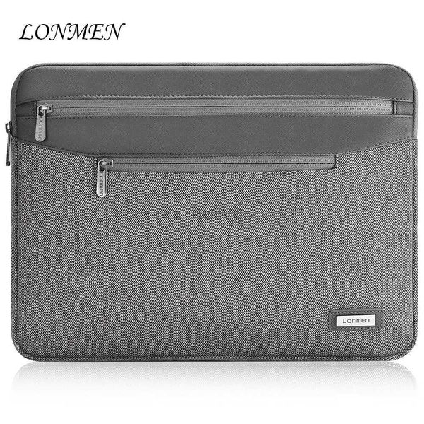 Laptoptaschen Rucksack LONMEN Spritzwassergeschützte, stoßfeste Hüllentasche Schutzhülle für 9,7 12,5 13 14 15,6 Zoll Notebook-Computer 24328