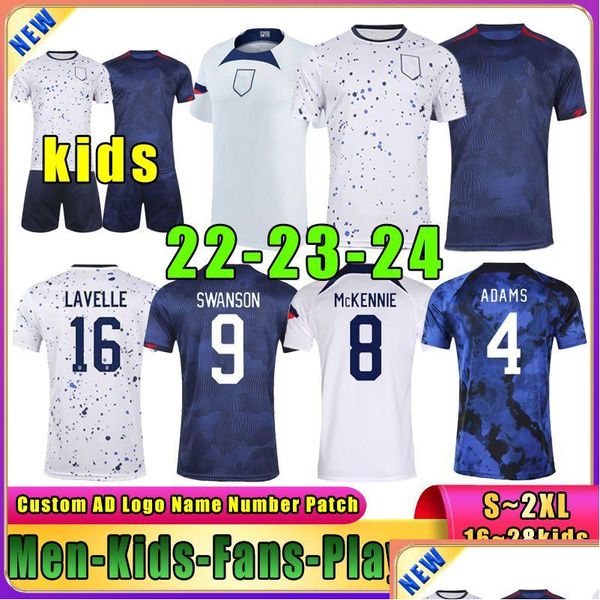 Camisas de futebol 22 23 24 Novos EUA Estados Unidos Pisic Mkennie Seleção Nacional Fan Jogador Versão Ferreira Adams Yedlin Camisa de Futebol Hom Otcel