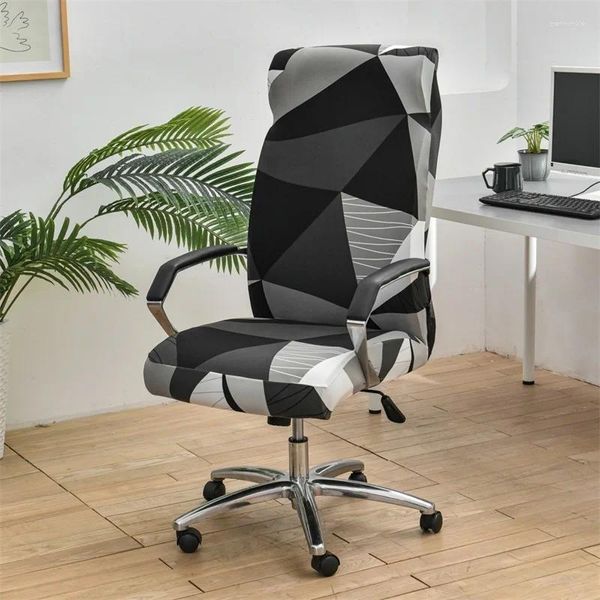 Stuhlhussen, 1 Stück, elastisch, für Büro, bedruckt, dehnbar, drehbar, für Computersessel, Schonbezüge, Sitzbezug, Schutz, Staubschutz