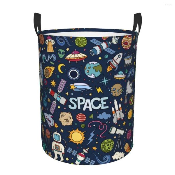 Мешки для белья, корзина для белья «Космическая Вселенная», «Солнце», «Планета», большая корзина для хранения одежды, космический корабль, ящик для игрушек, органайзер для мальчиков и девочек