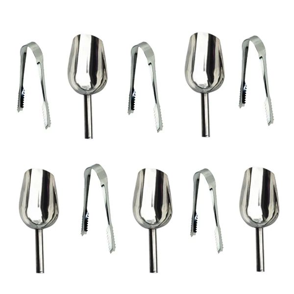 Giubbotti 5/10 pz/set Pinze Da Cucina In Acciaio Inox Candy Bar Barbecue Grigliate Tong Ghiaccio Zucchero Scoop Caramelle Insalata Strumenti di Casa Utensili Da Cucina Nuovo