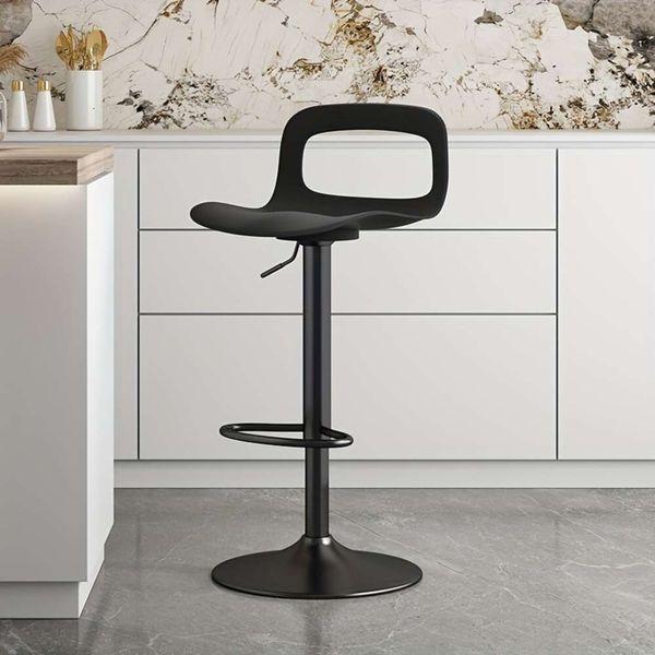 1 Stück minimalistischer Stuhl im modernen Stil mit verstellbarer Höhe, Hocker mit hohen Beinen an der Rezeption einer Bar, Kassiererstuhl, Barhocker, geeignet für Restaurants, Bars