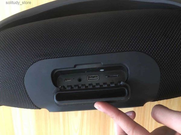 Altoparlanti portatili Altoparlanti Nice Sound Boombox Altoparlante Bluetooth Stere 3D HIFI Subwoofer Vivavoce Subwoofer stereo portatile esterno con scatola al dettaglio Q240328
