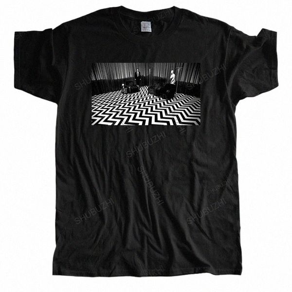 Fi Brand T-Shirt Herren Rundhalsausschnitt T-Shirts Twin Peaks Room David Lynch T-Shirt 121 Hemd Occult Murder Sommer Männlich Kurzarm g7zq #
