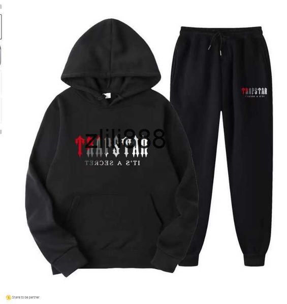 Tuta da uomo nake tech trapstar tute con cappuccio Europa American Basket Football Rugby in due pezzi con tuta sportiva in pile TRAPSTAR lunga da donna