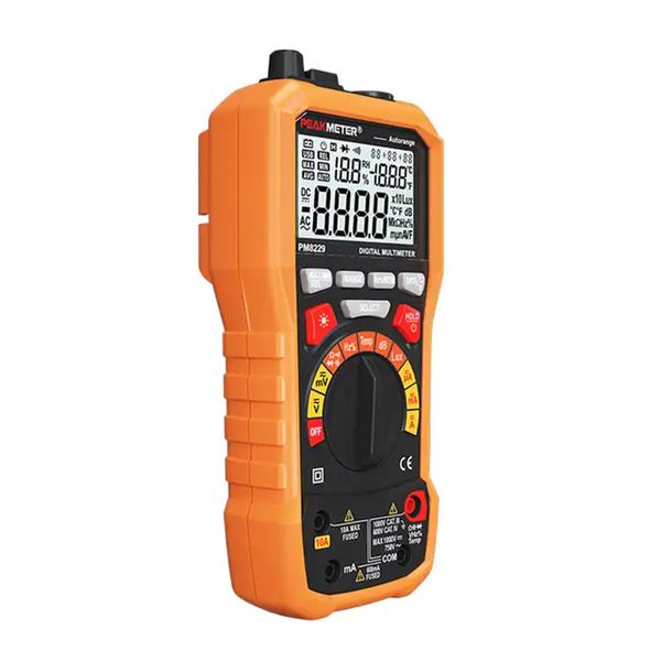 Multifunktionales Digitalmultimeter, automatisches und manuelles Bereichsmessgerät, Temperatur, DB, Lux, Luftfeuchtigkeit, Handgerät, Multimetro PM8229