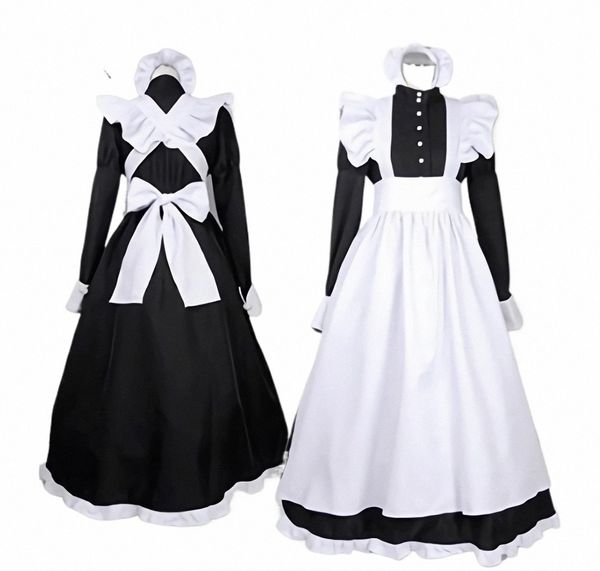 Women Maid Outfit Lolita Cosplay Anime süße japanische sexy sexy kawaii cafe kostüm schwarz weiße uniform apr Dr.