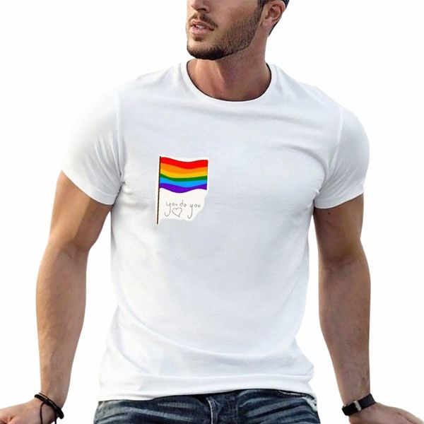 nuovo orgoglio LGBTQ + con citazione T-shirt vestiti hippie vestiti kawaii ragazzi magliette bianche tinta unita magliette bianche da uomo E2YN #