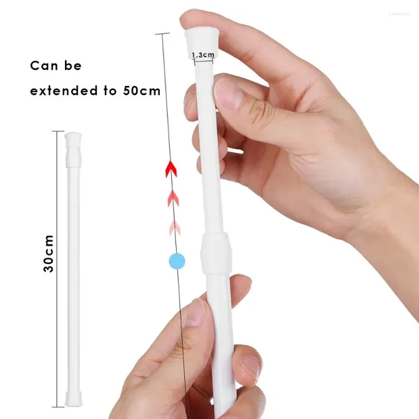 Занавески для душа Многоцелевая вешалка с грузом Бытовые прочные подвесные стержни Карниз для штор Выдвижные палочки Продукт для ванной комнаты