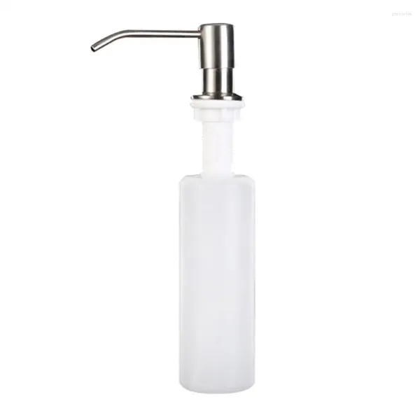 Dispensador de sabão líquido acessório do banheiro elegante fácil de usar conveniente durável versátil cozinha com acabamento escovado c