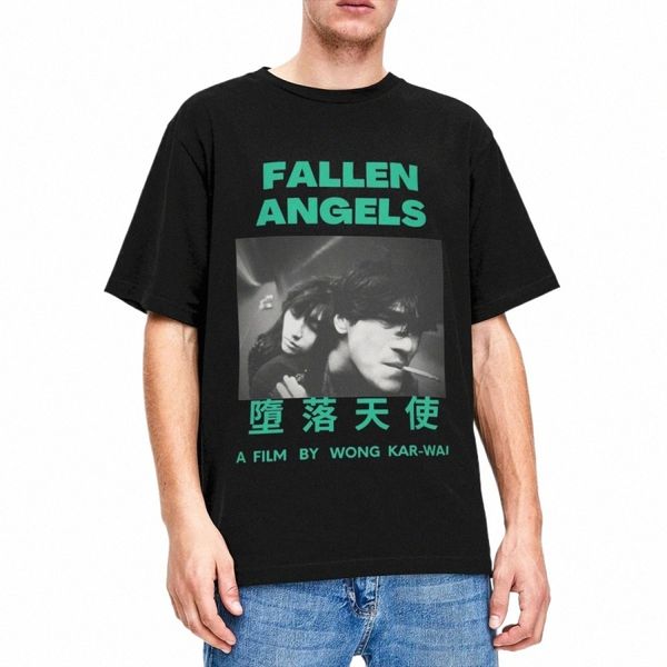 Anjos caídos Wg Kar Wai filme filme para homens mulheres camisetas Accories Tee em torno do pescoço camisetas 100% Cott A10f #