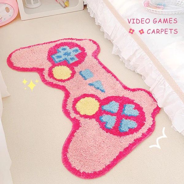 Topets Games Console Shape Floor Plaad Anti Slip Partelato Home decoração tapete criativo tapete de carpete