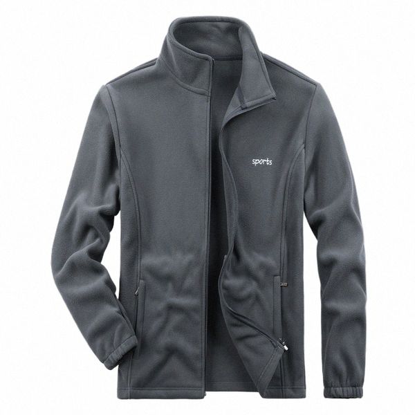 Erkekler Full Zip Plus Boyutu Spor Yumuşak Polar Polar Coat Spor Ceketleri Erkekler Çok Renk Erkek Giyim Günlük Ceketler N3TY#