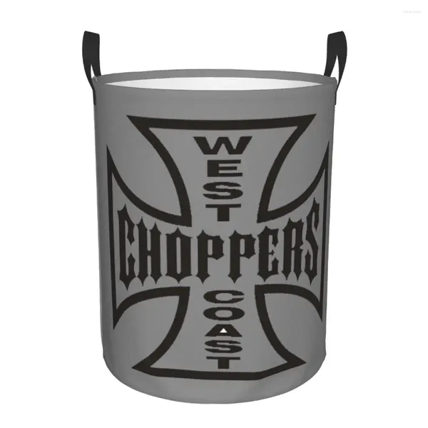 Sacchetti per biancheria West Coast Iron Chopper Cross Basket Cesto pieghevole per bambini per contenitori per organizer per giocattoli della scuola materna