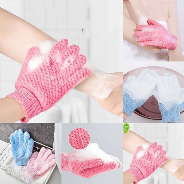 2024 2 PCS Bad Handschuhe Peeling Peeling Handschuhe Mitt Dusche Peeling Handschuhe Massage Für Körper Peeling Schwamm Waschen Haut feuchtigkeitsspendende SPA