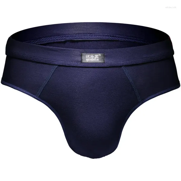 Mutande Intimo super morbido Slip da uomo sexy Slip uomo Mutandine U Slip convesso Solido classico Cuecas Plus Size