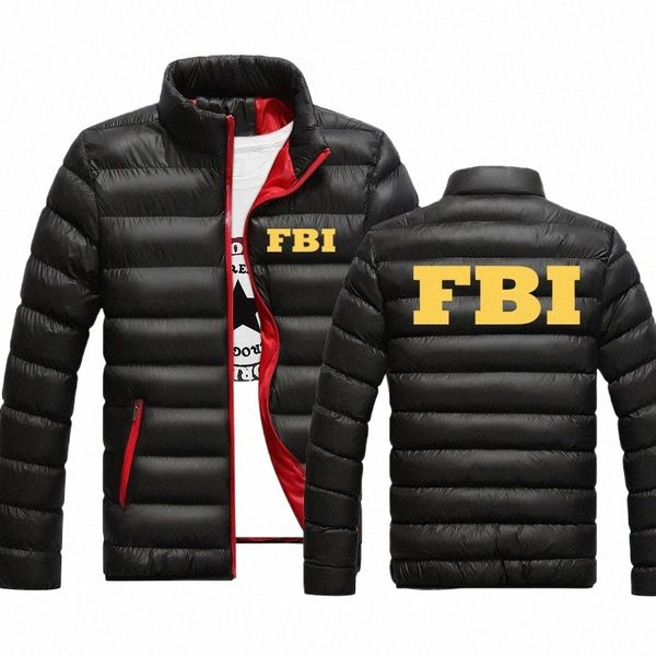 2024 nova venda quente fbi masculino outono e inverno fi impressão casual retalhos gola cott-acolchoado jaquetas roupas topos g6s7 #