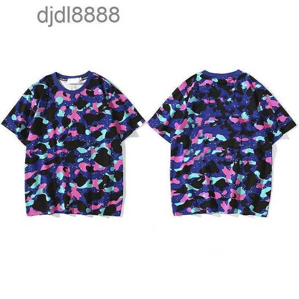 Herren Designer Shark T-Shirt Damen Japanische Sport Graffiti Shirts Baumwollpolo Farbe Blau Größe M/l/xl/xxl/xxxl