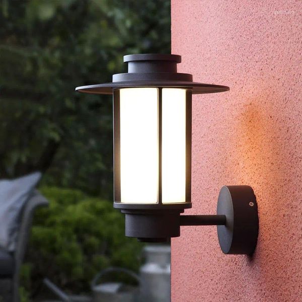Lâmpadas de parede vintage lâmpada ao ar livre jardim à prova d'água luz ferro e27 arandela quintal varanda corredor iluminação doméstica