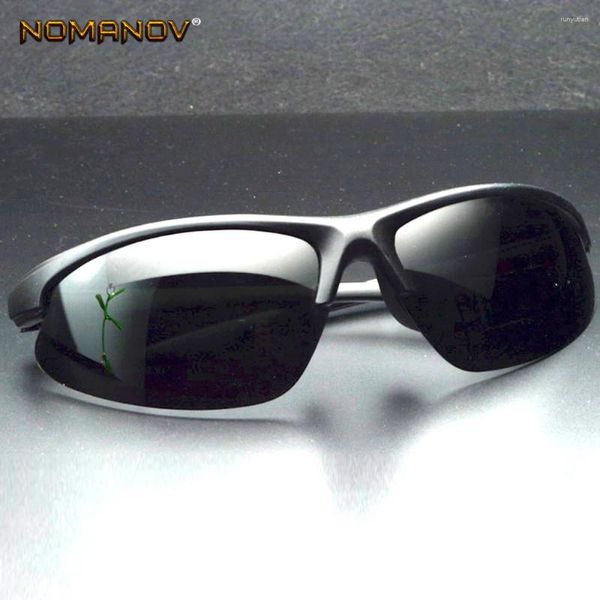 Occhiali da sole 2024 LUXURY Rimless Sports Nero Polarizzato da uomo Polaroid Polarized Driving UV Occhiali da sole da uomo Ultralight Oversides