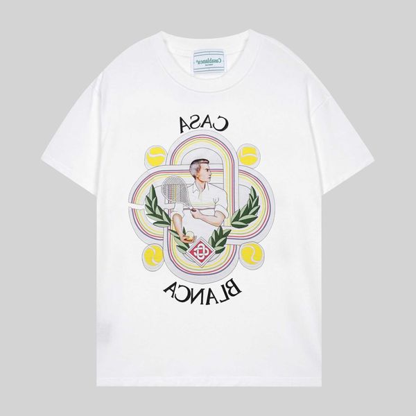Herren Designer T-Shirt Lässige T-Shirts Casablanca Sommer Casablanca Tropical Fruit Print Kurzärmeliges T-Shirt VT06