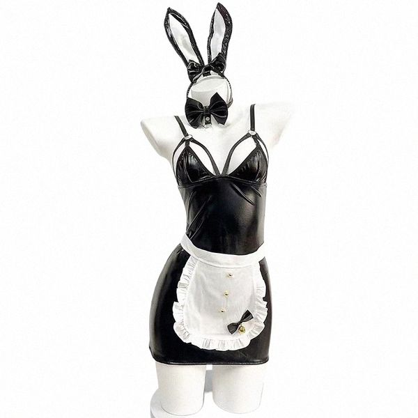 Сексуальная вечеринка с кроликом и кроликом, униформа горничной, секретное темпераментное белье для женщин, женские наряды, эротические костюмы, ночная рубашка для ролевых игр 96H3 #