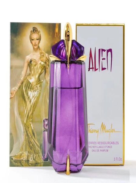 Promosyon Lady Womens Parfüm Eau De Parfume Mugler Uzaylı Kalıcı Koku Koku Deodorant Kokuları Parfumlar Sprey Tütsü 90ml3845001
